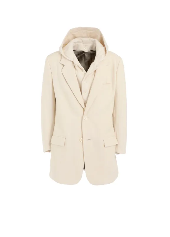 ZERO COUNT KHADI W HOODED JACKET sold by Yohji Yamamoto
