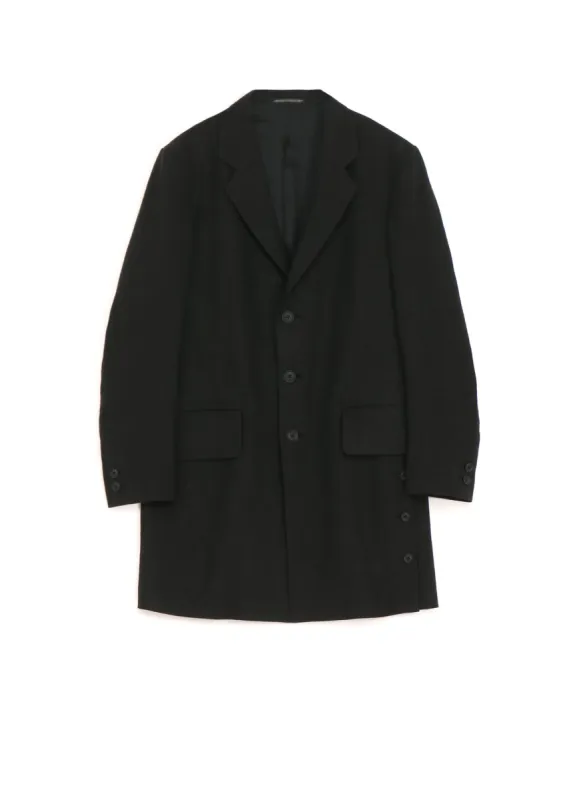 FLAX WOOL CLOTH SIDE BUTTON JACKET sold by Yohji Yamamoto