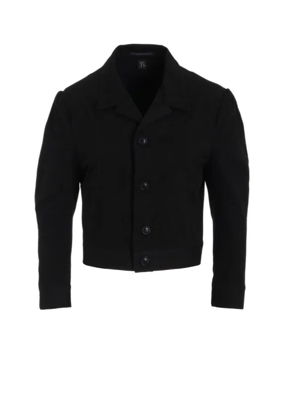 8OZ BLACK OVER DENIM SLIT JACKET sold by Yohji Yamamoto