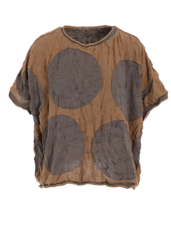 GIGA POLKA DOTS LINKS WRINKLE BIG PULLOVER sold by Yohji Yamamoto