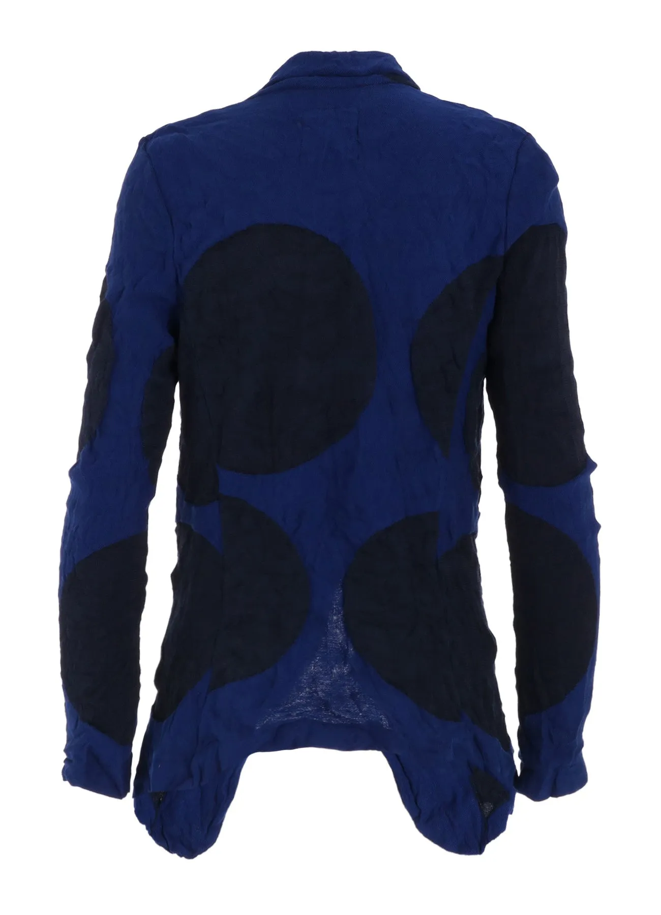 GIGA POLKA DOTSLINKS WRINKLE 4 BUTTON JACKET sold by Yohji Yamamoto product image thumbnail 4