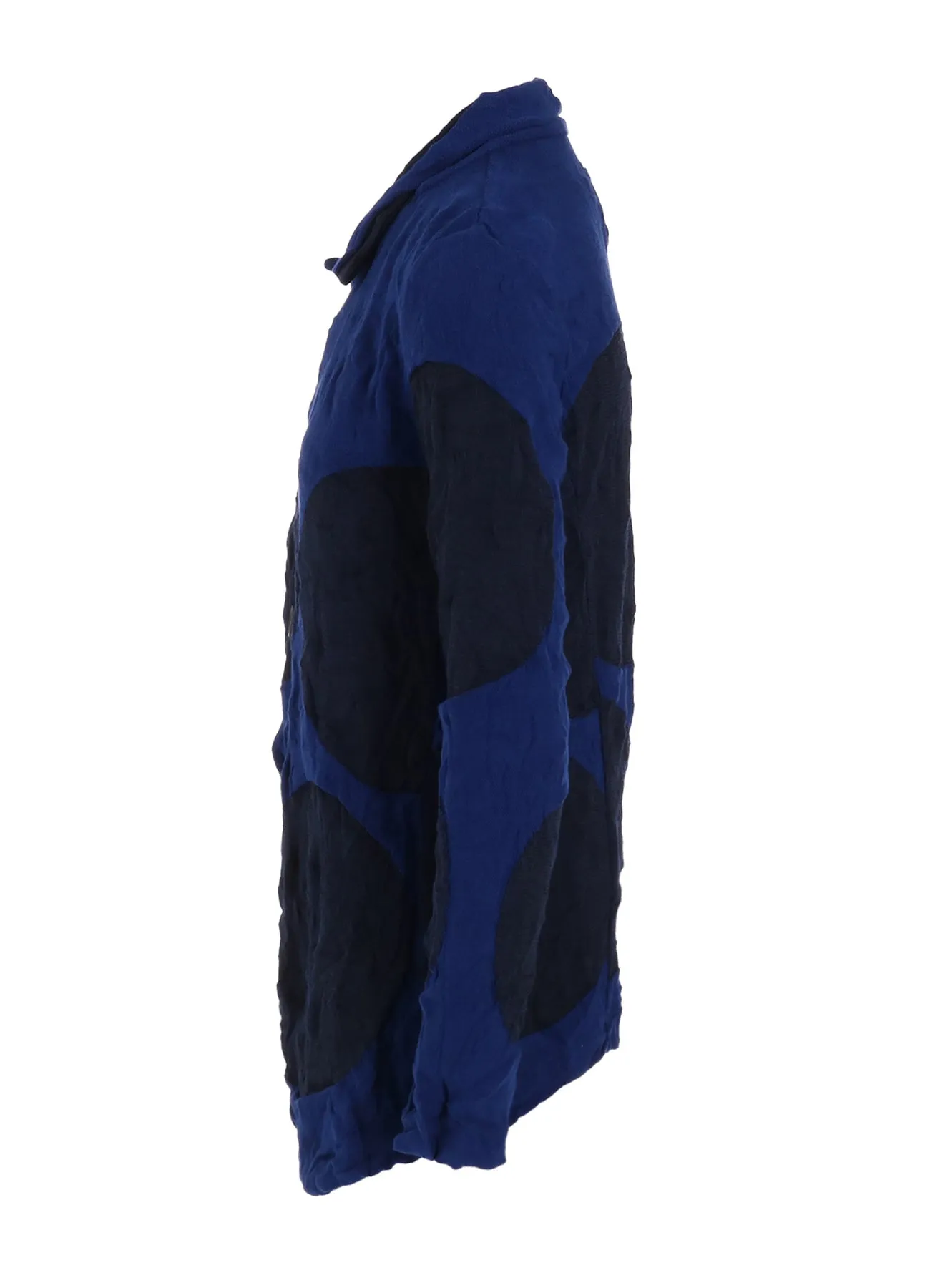 GIGA POLKA DOTSLINKS WRINKLE 4 BUTTON JACKET sold by Yohji Yamamoto product image thumbnail 3