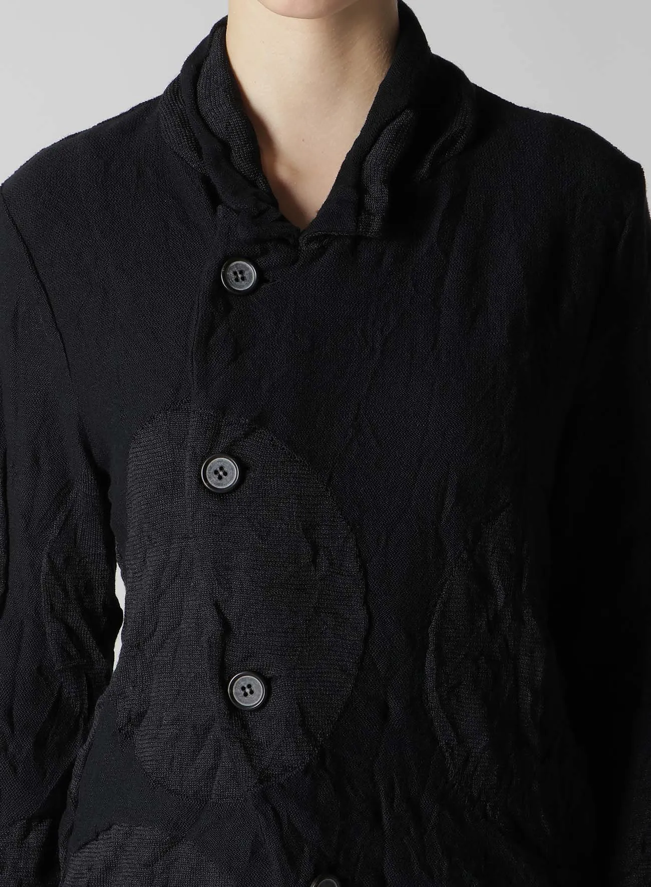 GIGA POLKA DOTSLINKS WRINKLE 4 BUTTON JACKET sold by Yohji Yamamoto product image thumbnail 5