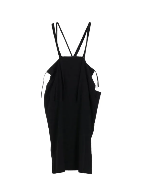 WOOL GABARDINE SHOULDER STRAP DRESS sold by Yohji Yamamoto