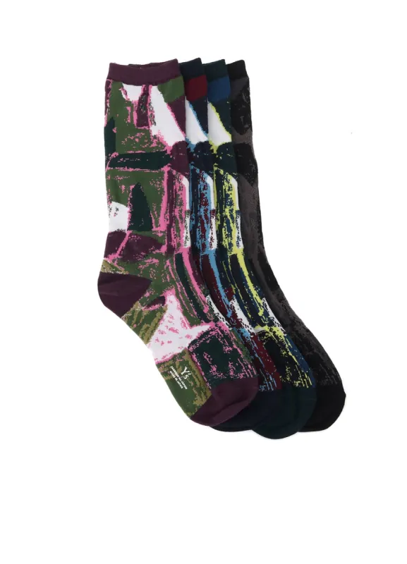 CUBISM DESIGN SOCKS sold by Yohji Yamamoto