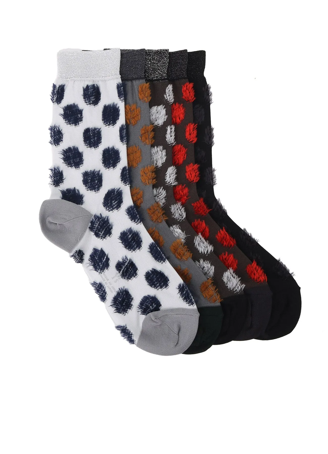 DOT JACQUARD SOCKS sold by Yohji Yamamoto