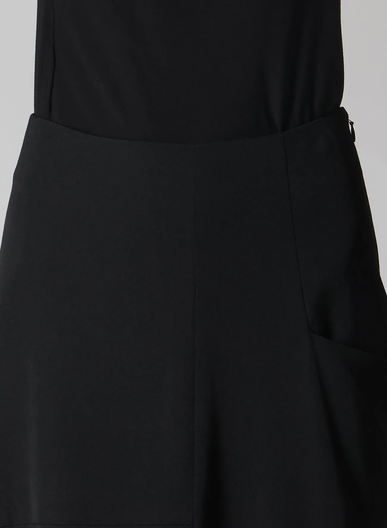 WOOL GABARDINE LEFT CLOTH SKIRT sold by Yohji Yamamoto product image thumbnail 3