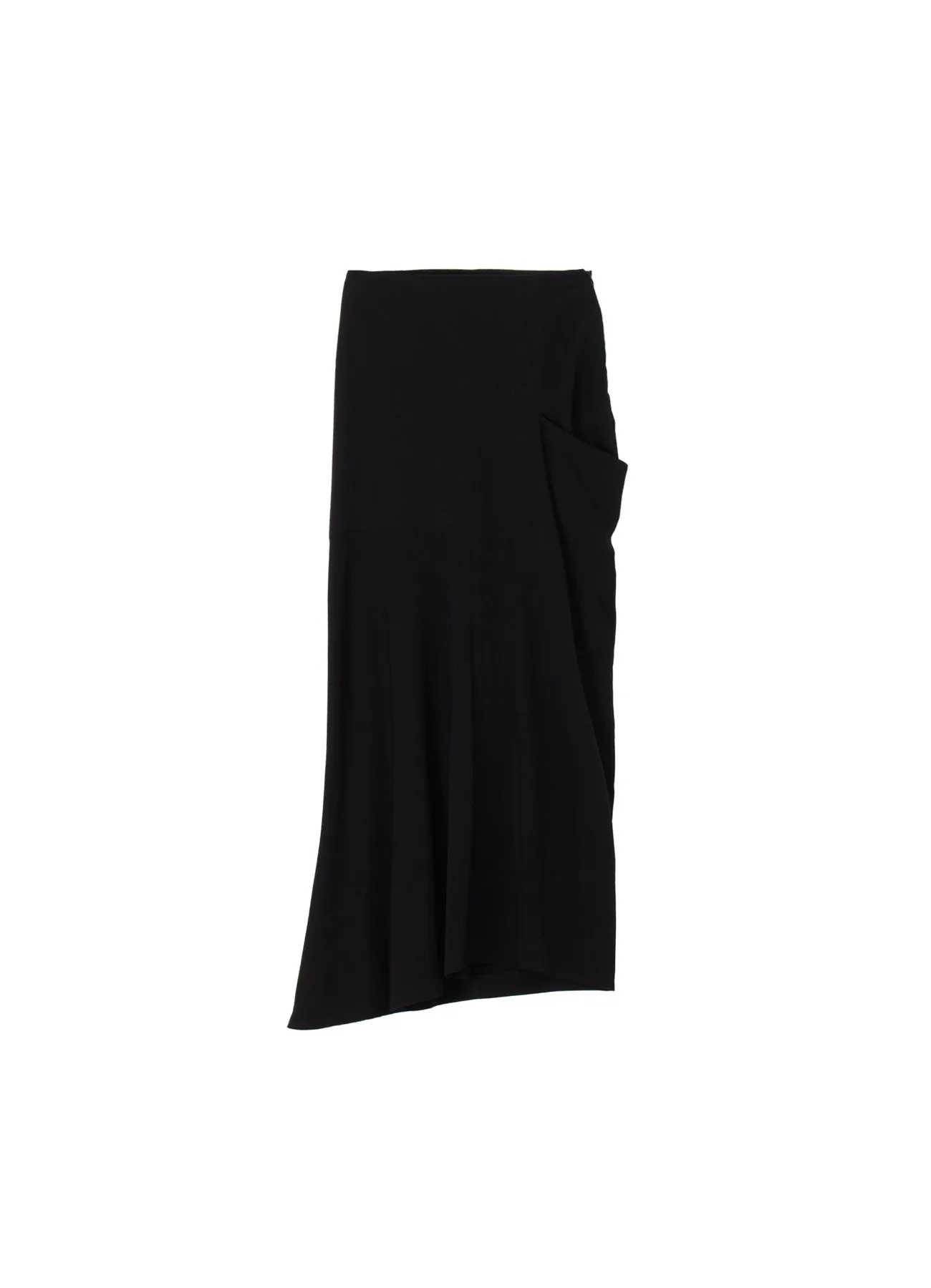WOOL GABARDINE LEFT CLOTH SKIRT sold by Yohji Yamamoto