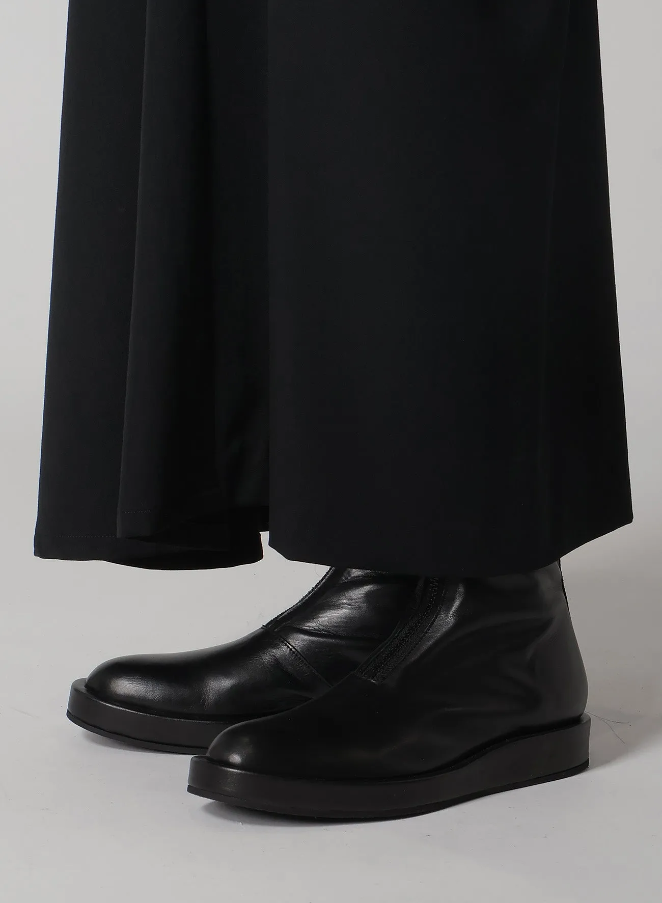 WOOL GABARDINE LEFT CLOTH SKIRT sold by Yohji Yamamoto product image thumbnail 5