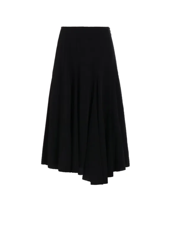 TA/PE CREPE DE CHINE R-FLARE SKIRT sold by Yohji Yamamoto
