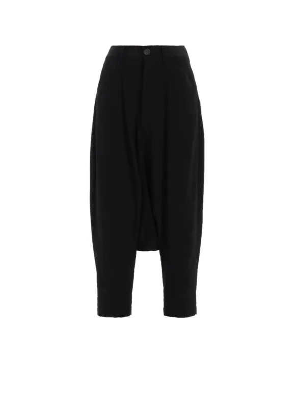 TA/PE CREPE DE CHINE R-MACKIN SARUEL PANTS sold by Yohji Yamamoto