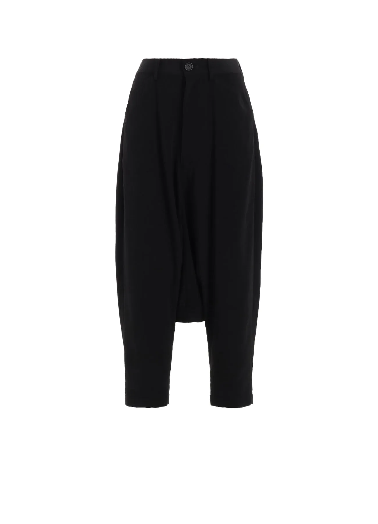 TA/PE CREPE DE CHINE R-MACKIN SARUEL PANTS sold by Yohji Yamamoto