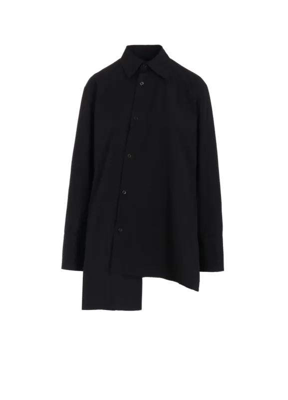 BROAD R-ASYMMETRY BLOUSE sold by Yohji Yamamoto
