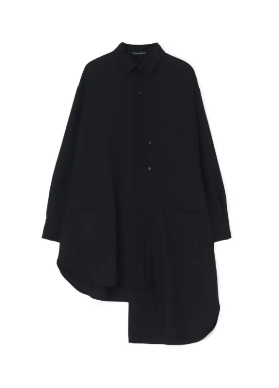 WOOL PLEATED BLOUSE sold by Yohji Yamamoto