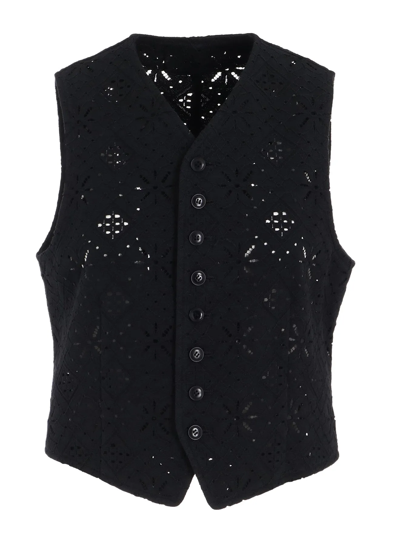 COTTON LACE SLEEVELESS VEST sold by Yohji Yamamoto product image thumbnail 2