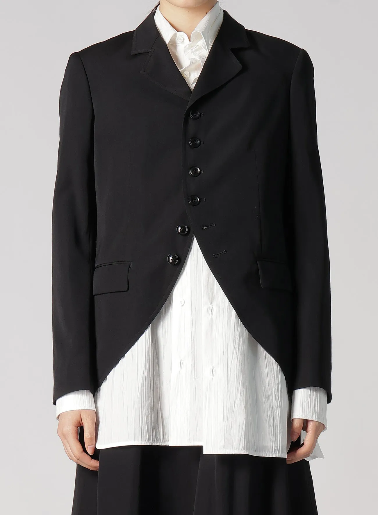 WOOL GABARDINE TAILORED JACKET sold by Yohji Yamamoto product image thumbnail 5