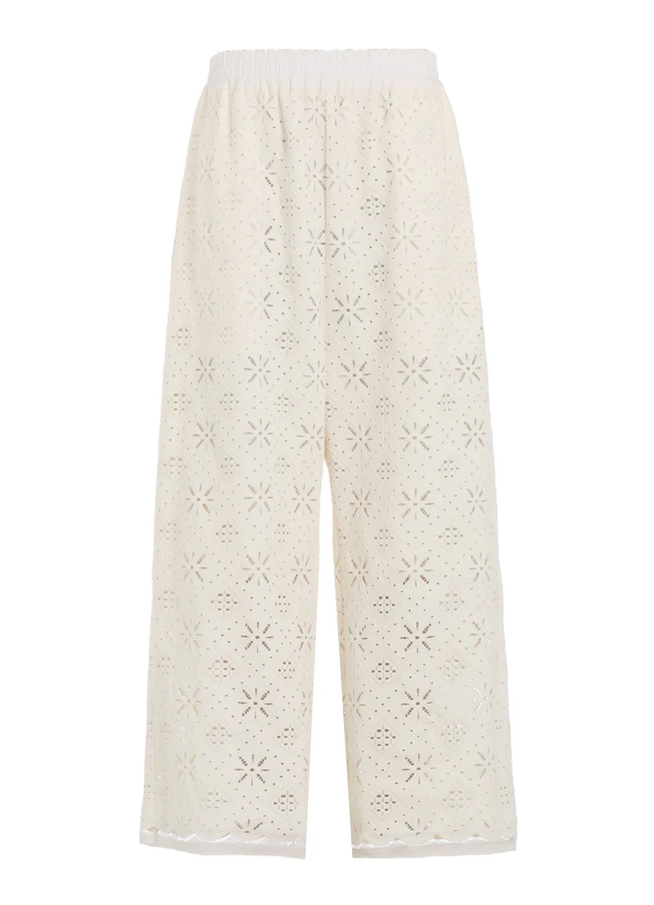 COTTON LACE WASIT ELASTIC PANTS sold by Yohji Yamamoto product image thumbnail 2