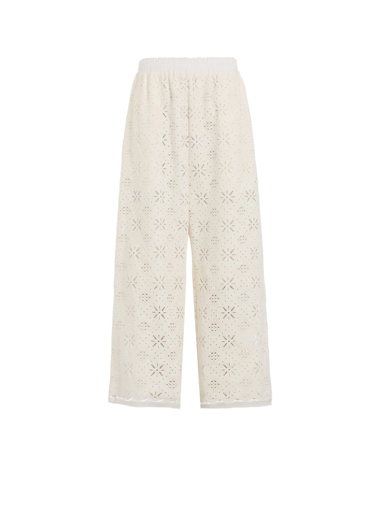 COTTON LACE WASIT ELASTIC PANTS sold by Yohji Yamamoto