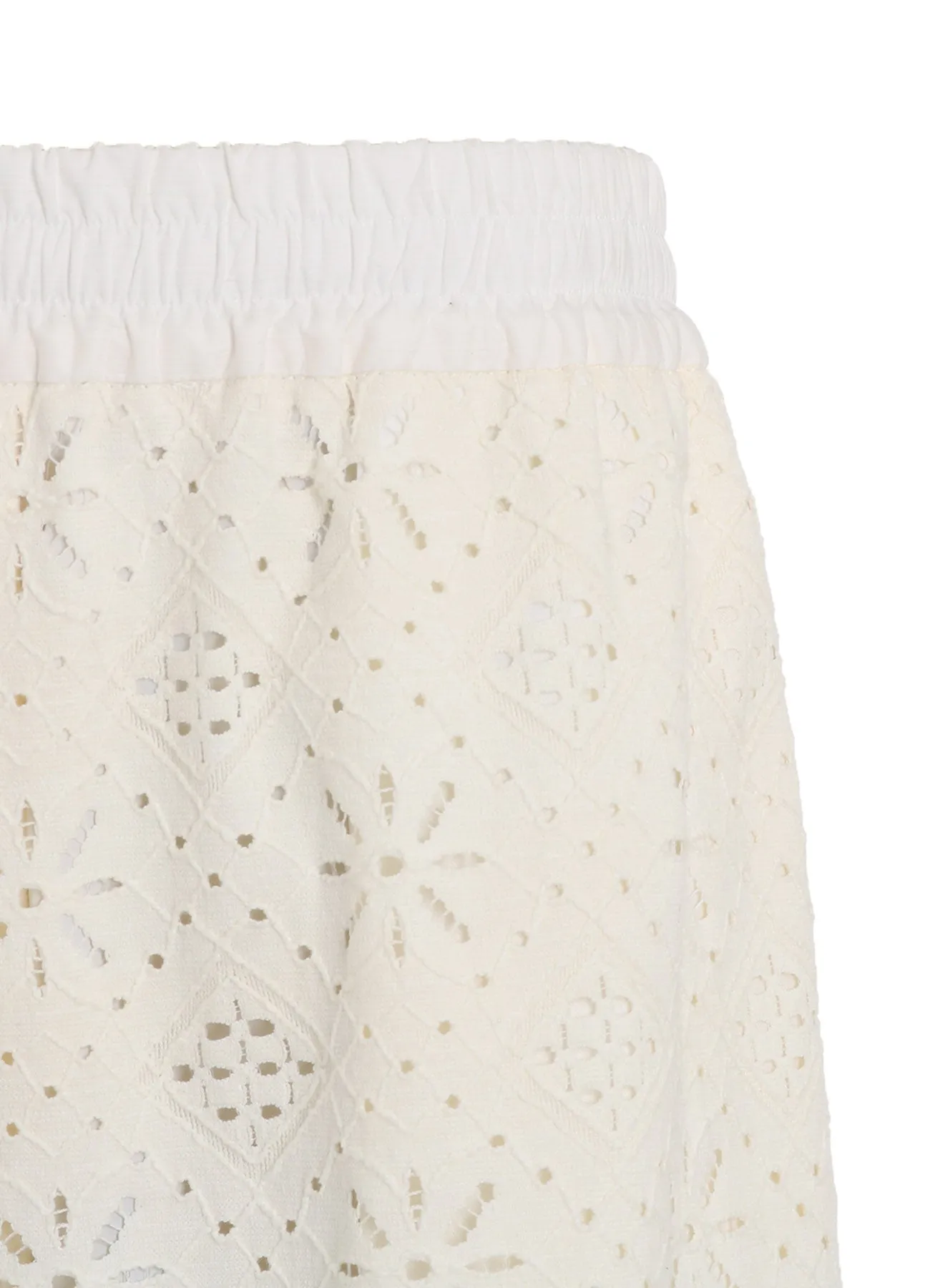 COTTON LACE WASIT ELASTIC PANTS sold by Yohji Yamamoto product image thumbnail 5