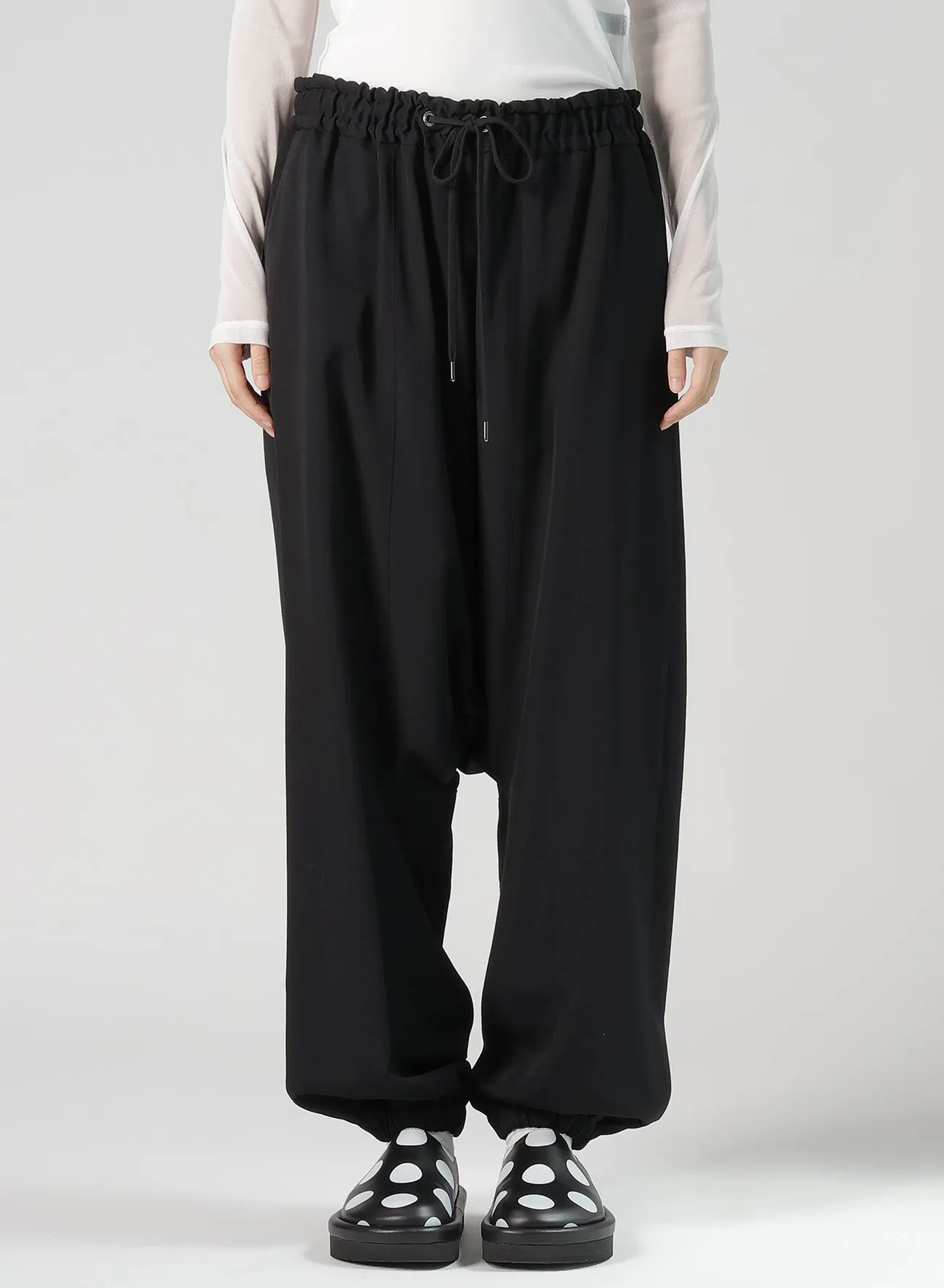 WOOL GABARDINE SARROUEL PANTS sold by Yohji Yamamoto product image thumbnail 4