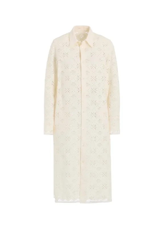 COTTON LACE LONG SHIRT sold by Yohji Yamamoto
