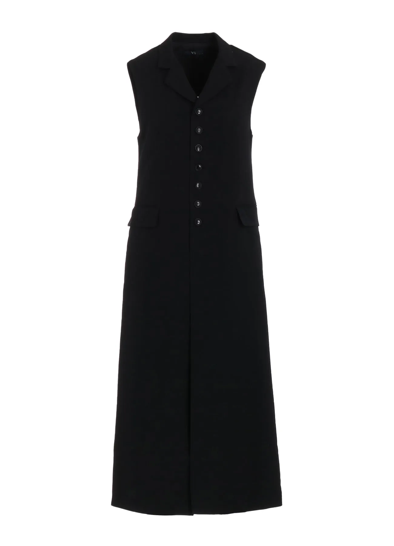 WOOL GABARDINE LONG VEST sold by Yohji Yamamoto product image thumbnail 2