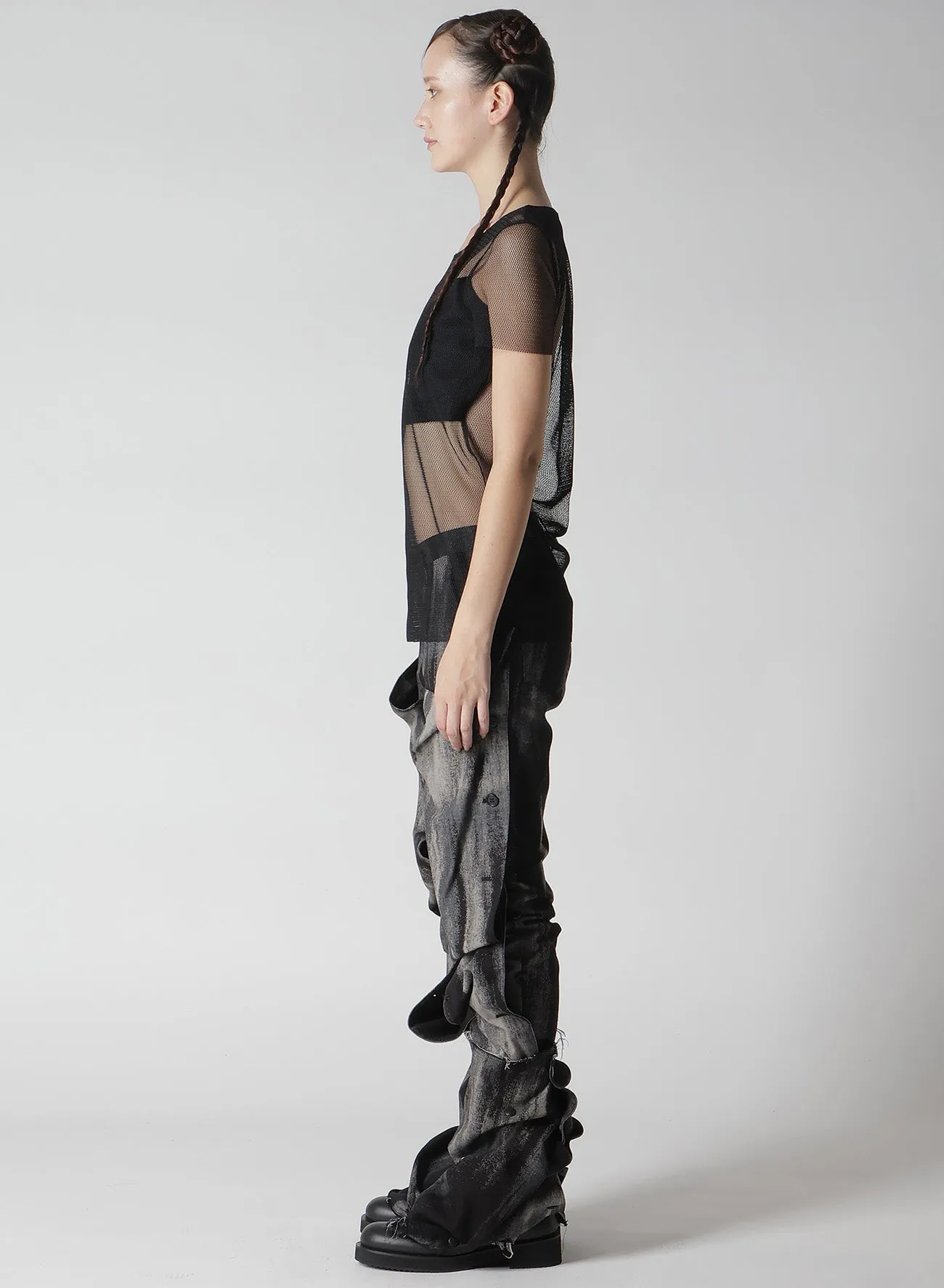 MODIFIED TULLE BUILT IN BRA T-SHIRT sold by Yohji Yamamoto product image thumbnail 5