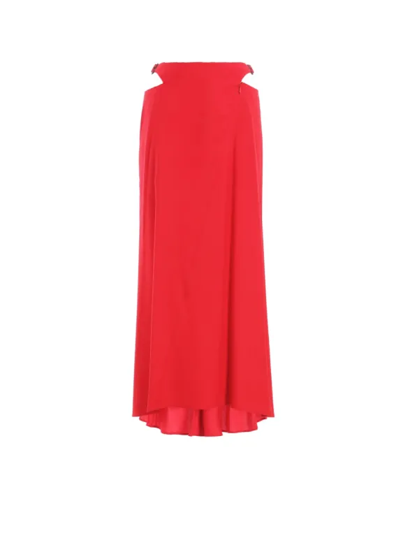 BACK SATIN CROSS WAIST BELT SKIRT made by Yohji Yamamoto