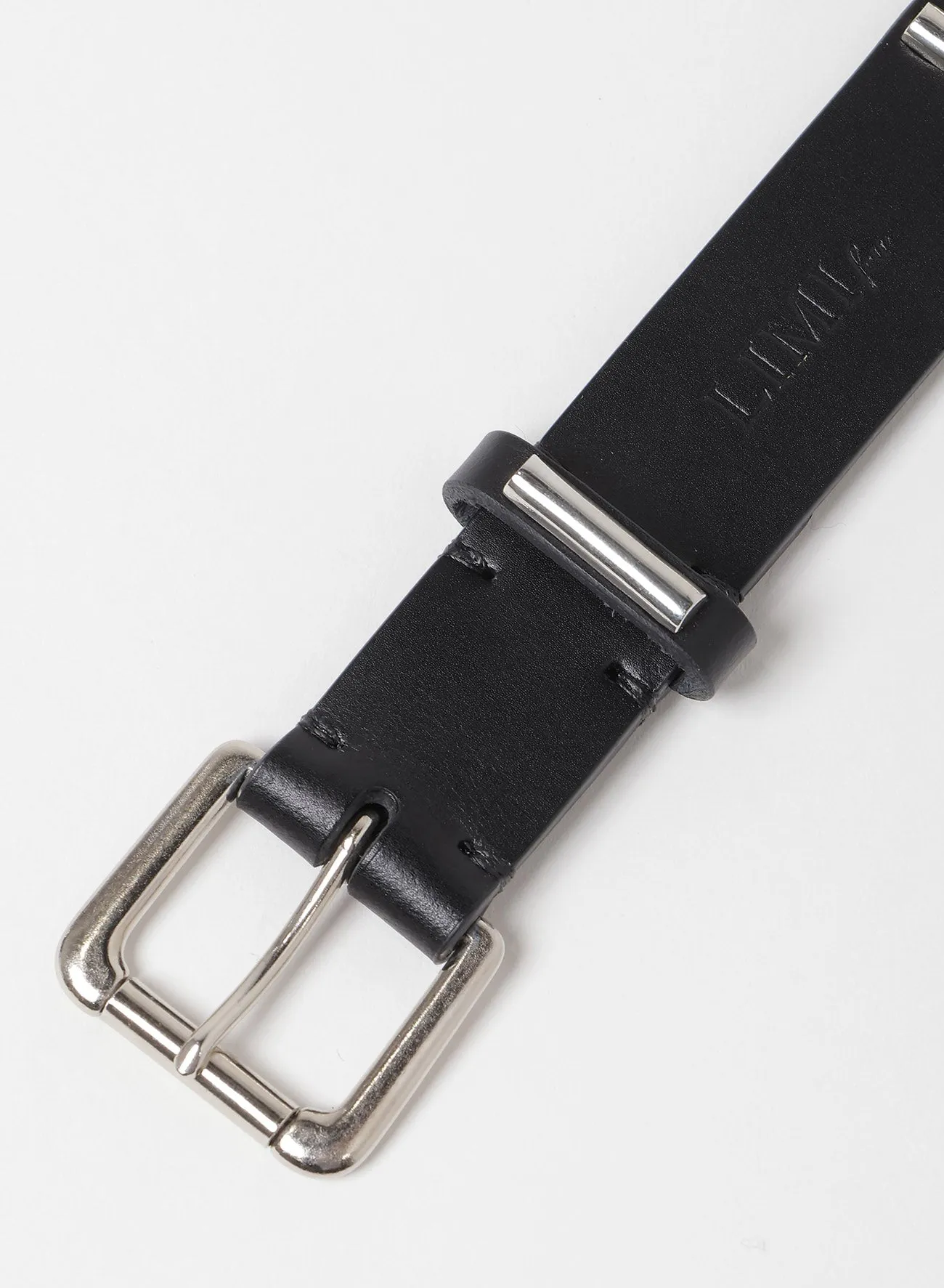 OIL TANNED LEATHER HALF ROUND STUDS BELT sold by Yohji Yamamoto product image thumbnail 3