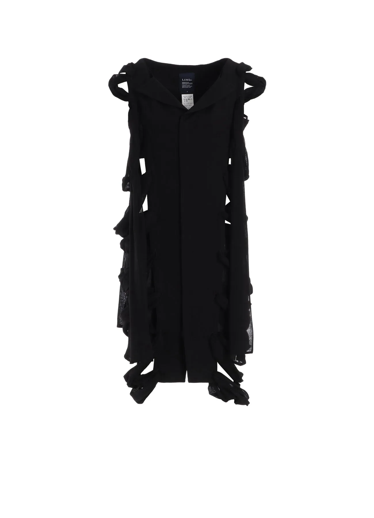 GAUZE RIBBON LACE-UP DRESS sold by Yohji Yamamoto