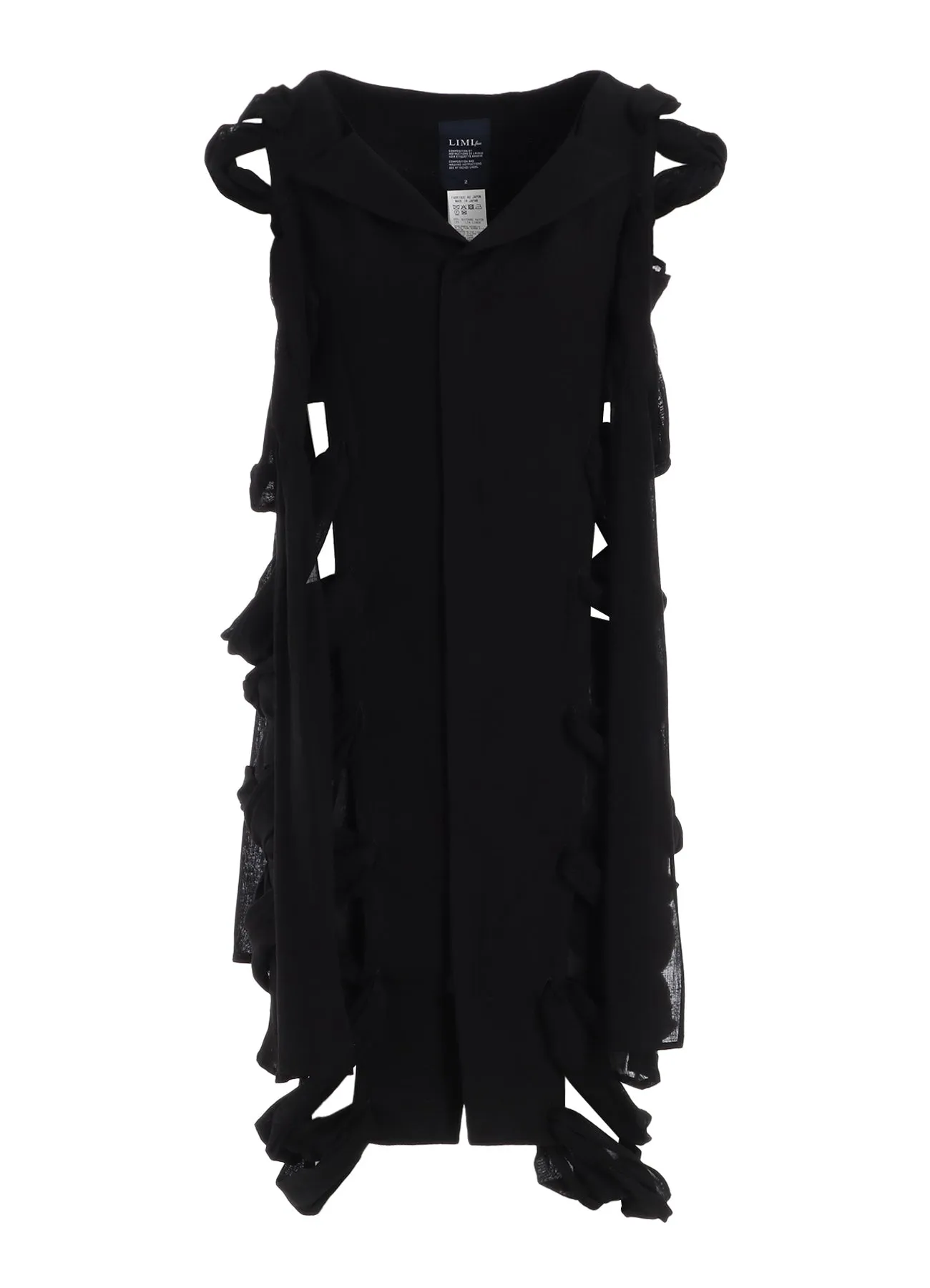 GAUZE RIBBON LACE-UP DRESS sold by Yohji Yamamoto product image thumbnail 2