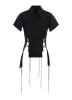 WOOL GABARDINE LACE-UP JACKET A sold by Yohji Yamamoto