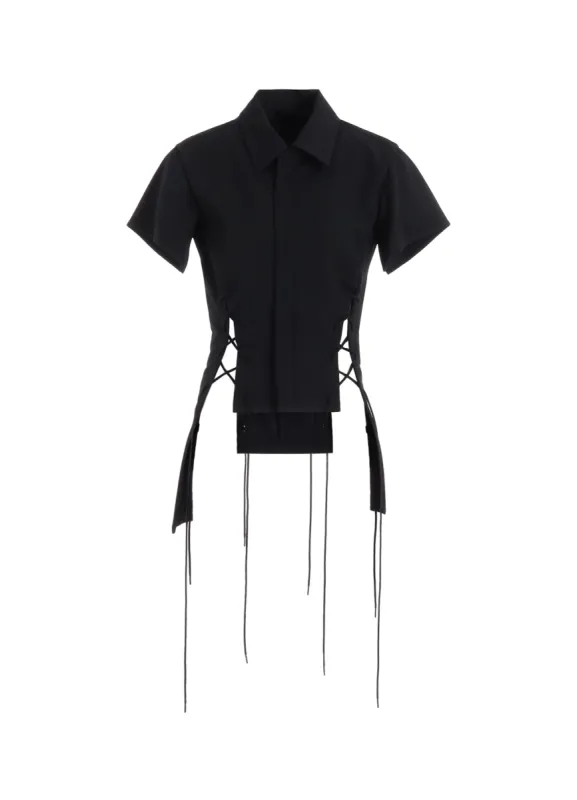 WOOL GABARDINE LACE-UP JACKET A sold by Yohji Yamamoto