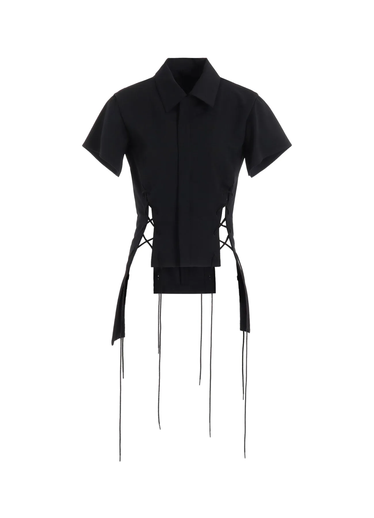 WOOL GABARDINE LACE-UP JACKET A sold by Yohji Yamamoto