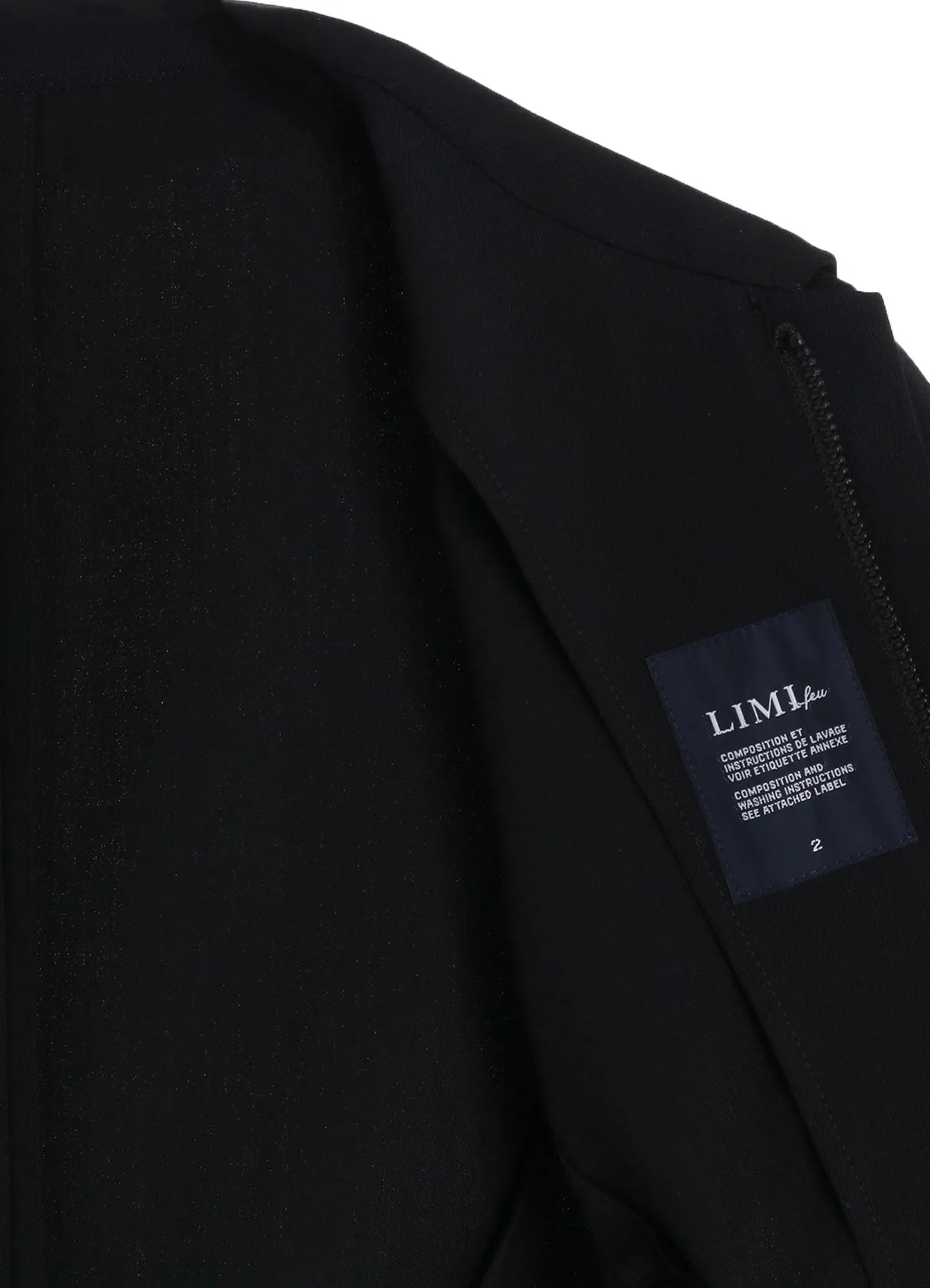 WOOL GABARDINE LACE-UP JACKET A sold by Yohji Yamamoto product image thumbnail 4