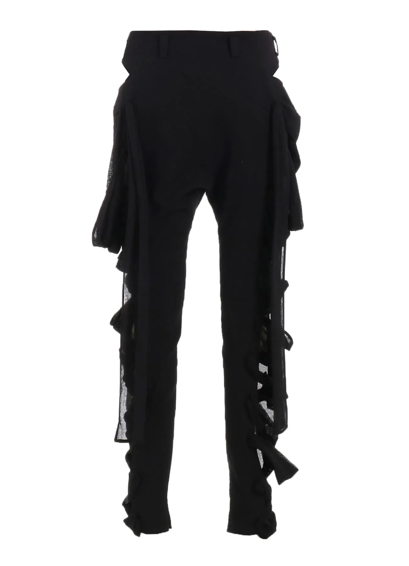 GAUZE RIBBON LACE-UP PANTS sold by Yohji Yamamoto product image thumbnail 3
