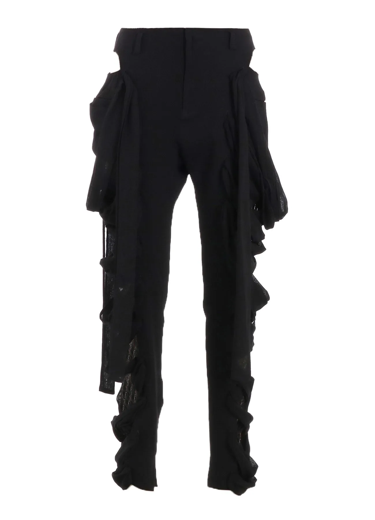 GAUZE RIBBON LACE-UP PANTS sold by Yohji Yamamoto product image thumbnail 2