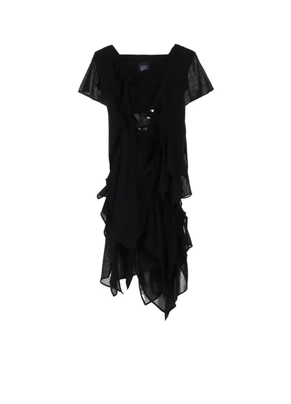 GAUZE RIBBON DRESS sold by Yohji Yamamoto