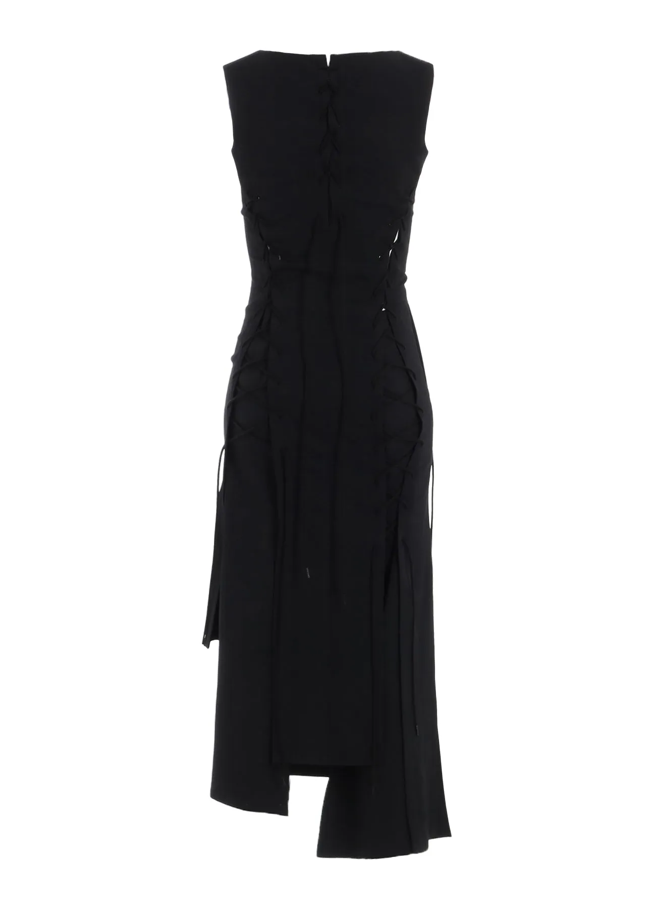 WOOL GABARDINE LACE-UP DRESS sold by Yohji Yamamoto product image thumbnail 3