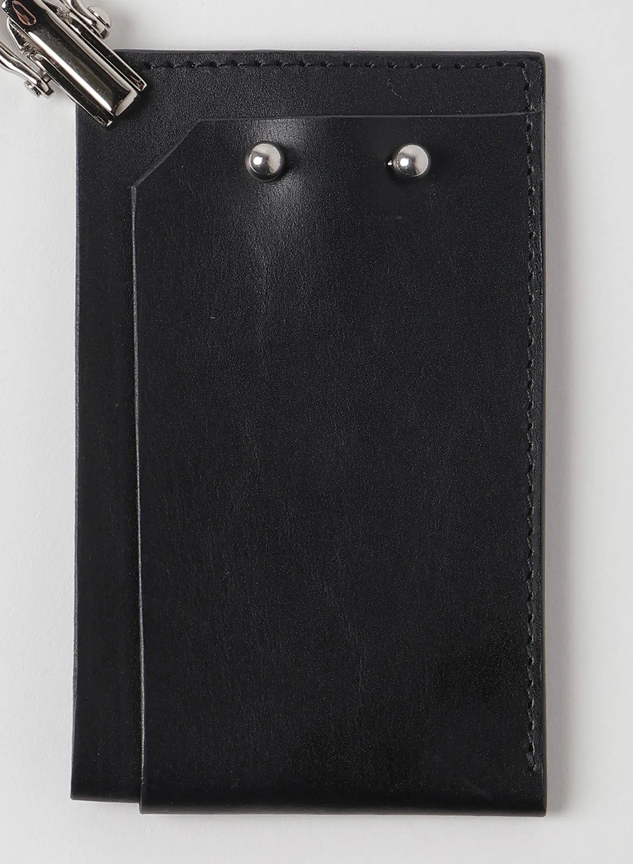 OIL TANNED LEATHER CARD CASE WITH STRAP sold by Yohji Yamamoto product image thumbnail 4