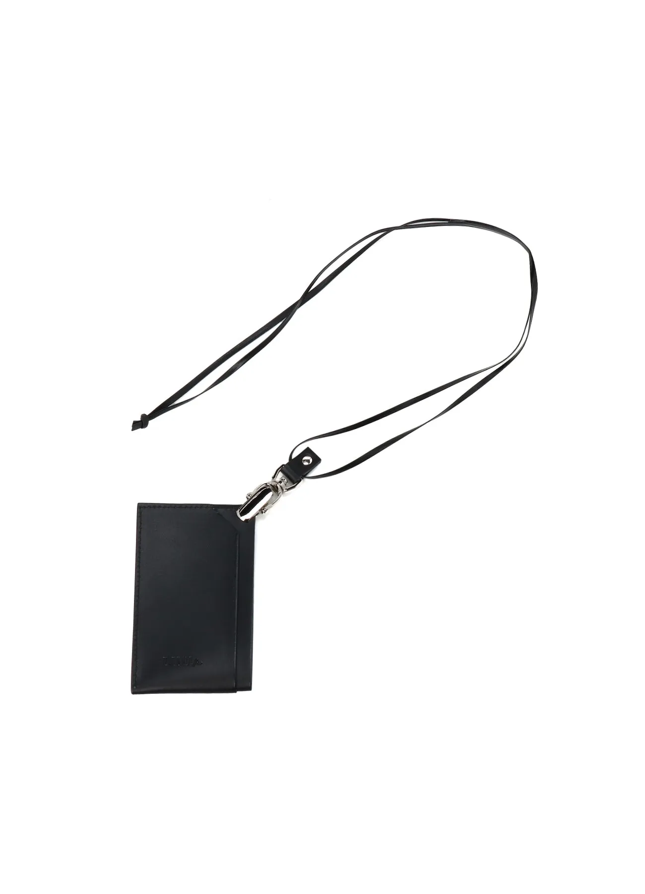 OIL TANNED LEATHER CARD CASE WITH STRAP sold by Yohji Yamamoto