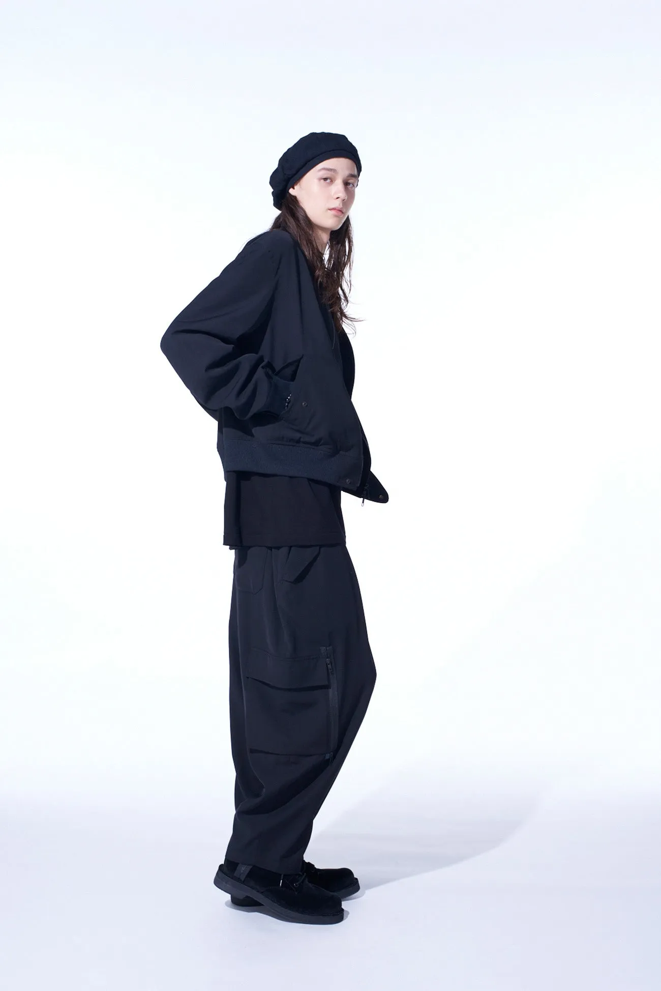 PE/GABARDINE ZIPPER-TAPED CARGO PANTS sold by Yohji Yamamoto product image thumbnail 5