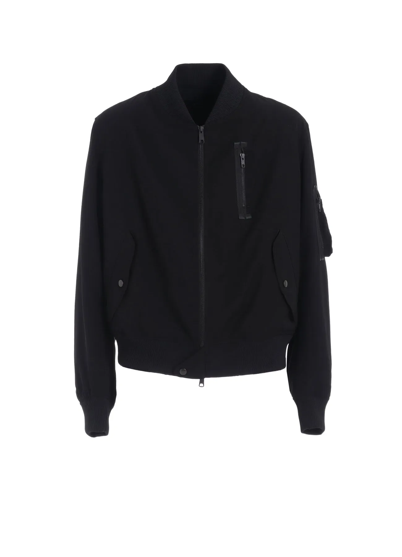 PE/GABARDINE ZIPPER-TAPED BOMBER JACKET sold by Yohji Yamamoto