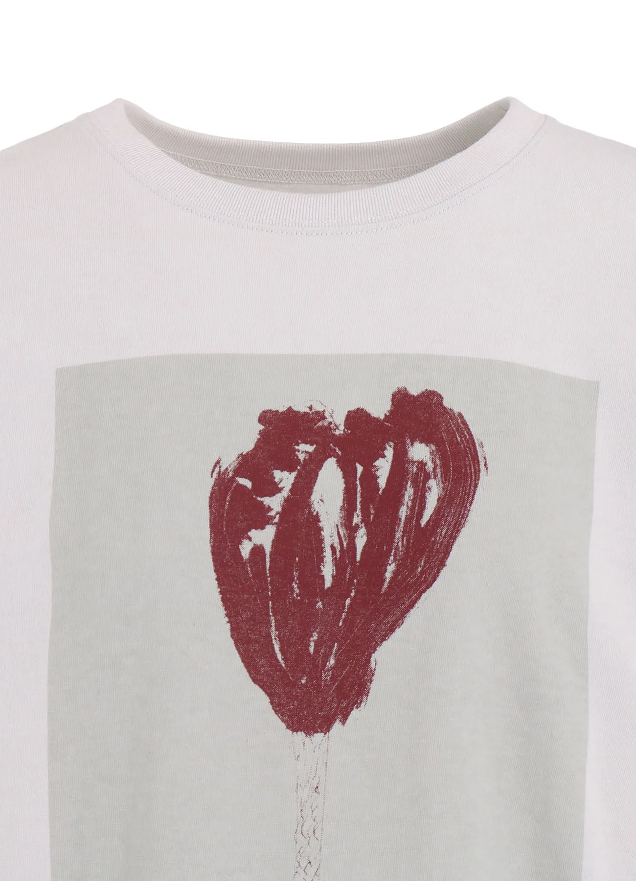 20/1 COMBED JERSEY FLOWER PRINT 3/4 SLEEVE SHIRT sold by Yohji Yamamoto product image thumbnail 5