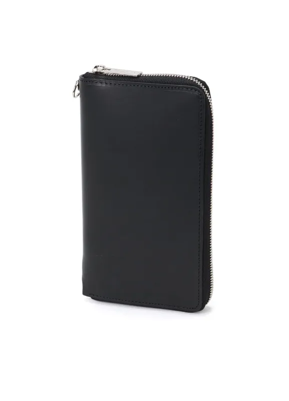 COW LEATHER ZIPPER WALLET L sold by Yohji Yamamoto