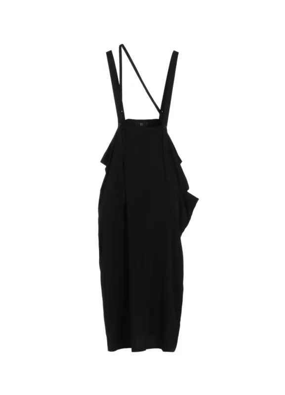 RAYON TWILL SHOULDER STRAP DRESS made by Yohji Yamamoto