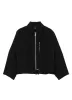 WOOL BLEND NEP STRIPE PANEL BLOUSON sold by Yohji Yamamoto