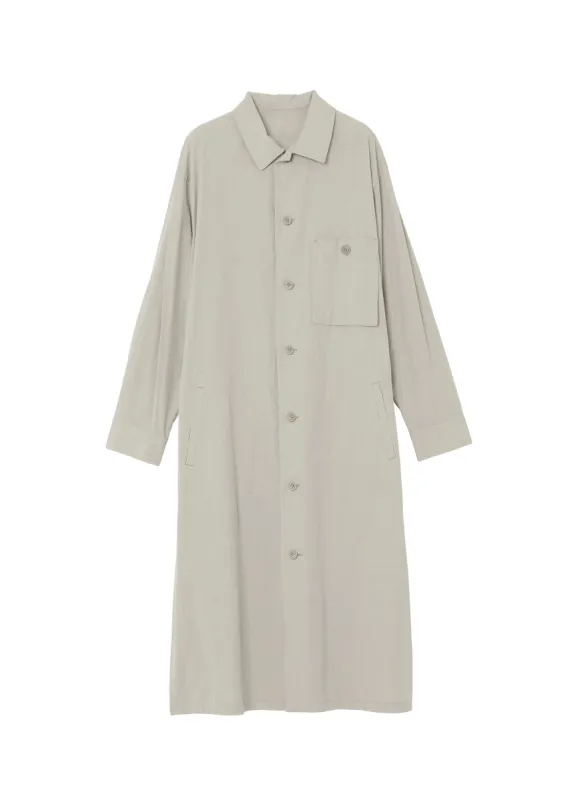 COTTON CHAMBRAY SHIRT DRESS WITH POCKET made by Yohji Yamamoto