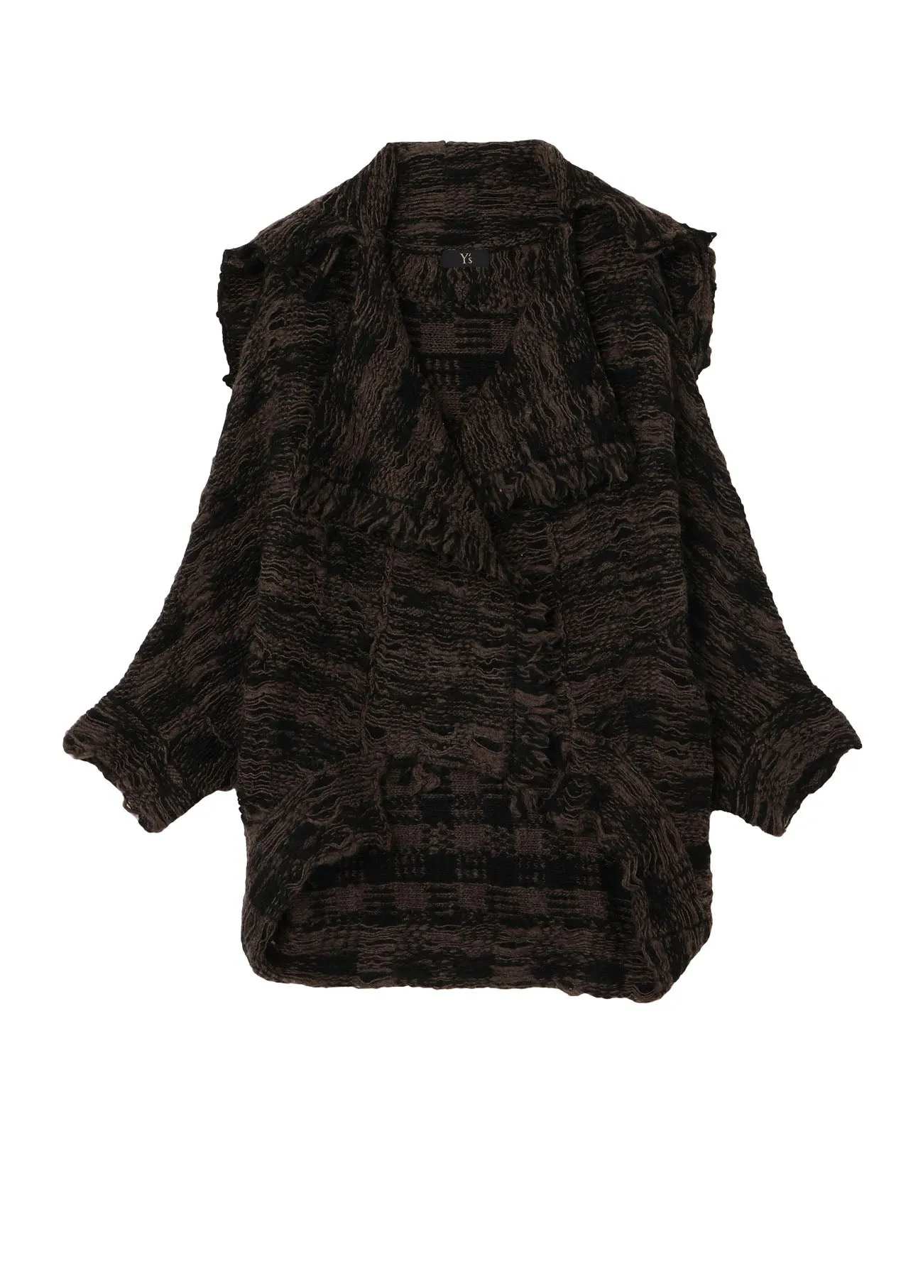 PLAID JACQUARD DOUBLE POCKET CARDIGAN sold by Yohji Yamamoto