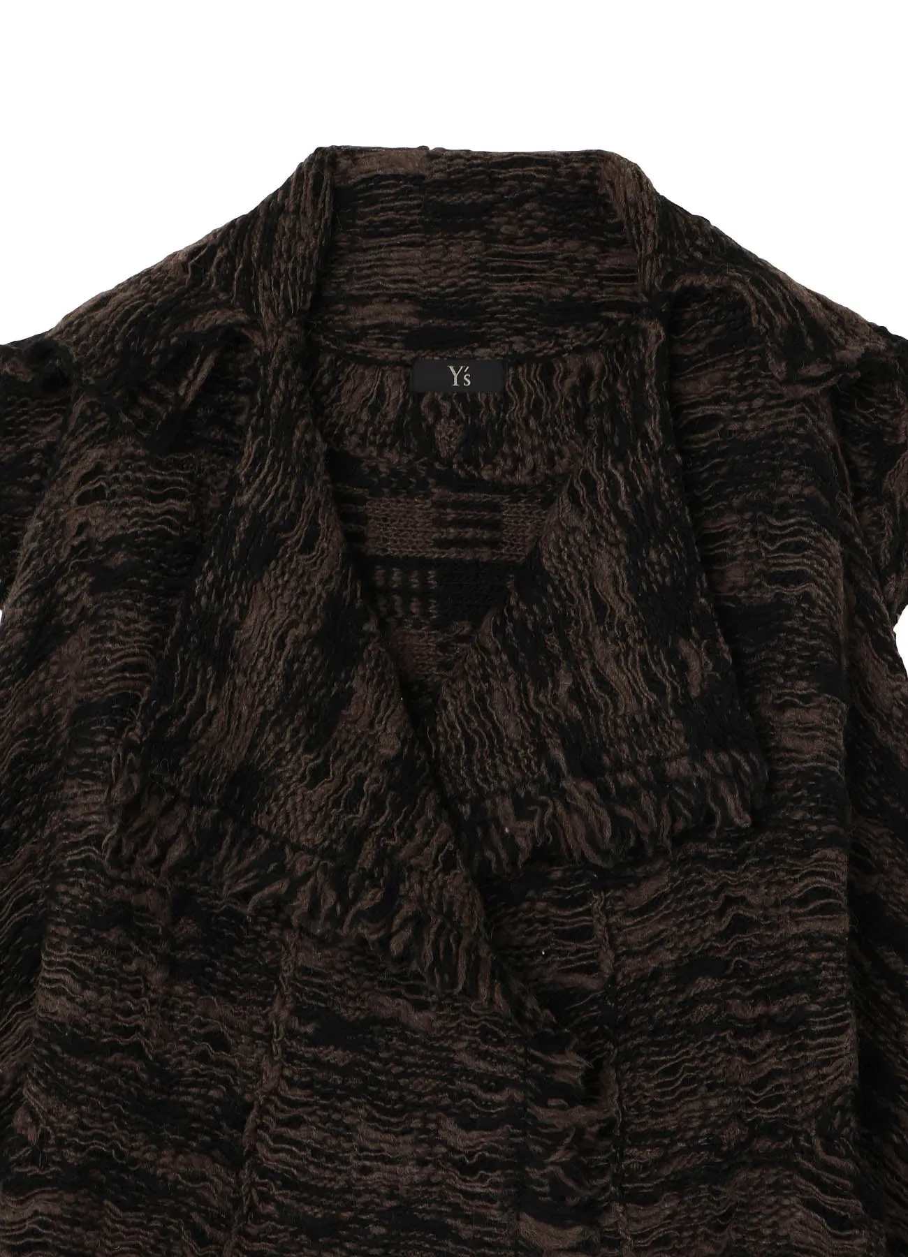 PLAID JACQUARD DOUBLE POCKET CARDIGAN sold by Yohji Yamamoto product image thumbnail 4